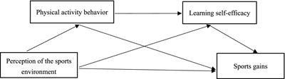 The effects of perceived sport environment on sport gains of Chinese university students: chain mediation between physical activity behavior and sport learning self-efficacy